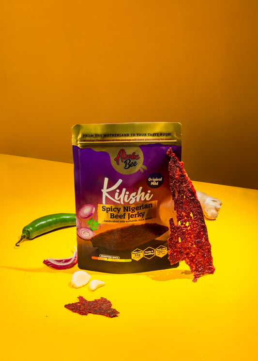 Large size: Aboki Bee Kilishi - "Original Mild" Nigerian Beef Jerky 6oz