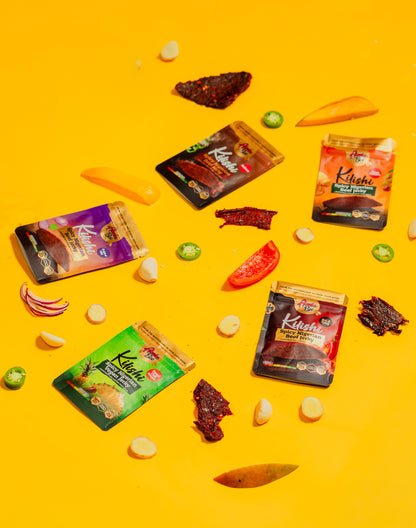 Aboki Bee Kilishi "Mini" Bundle Packs Available for Events and Special Occasions.