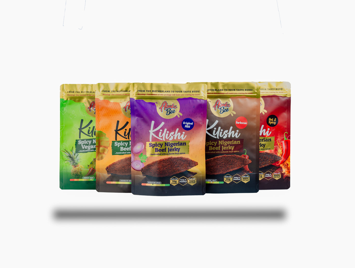 Small Size Variety Bundle- AbokiBee Kilishi flavors (5 Bags)
