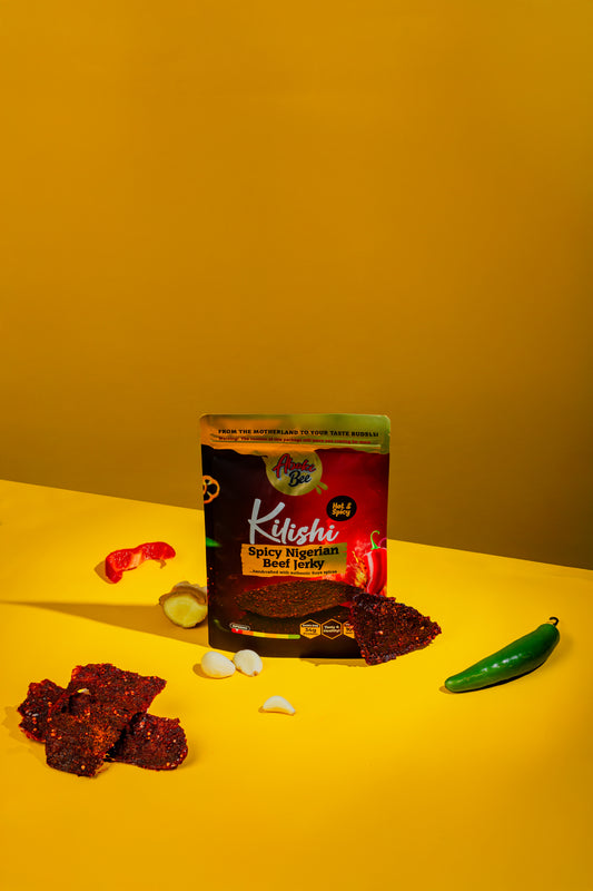 Large size: Aboki Bee Kilishi - "Hot&Spicy" Nigerian Beef Jerky 6oz