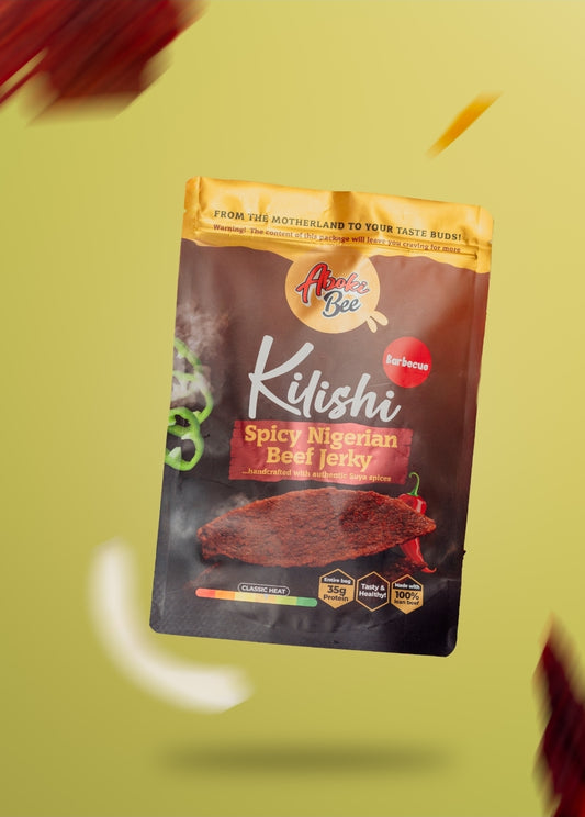 Small Size: AbokiBee Kilishi -"Spicy Barbecue" Nigerian Beef Jerky 2.7oz