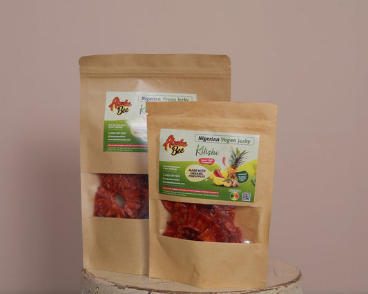 Small Size : Aboki Bee Kilishi - "Sweet Chilli Pineapples" Nigerian Vegan Jerky 2.7 oz