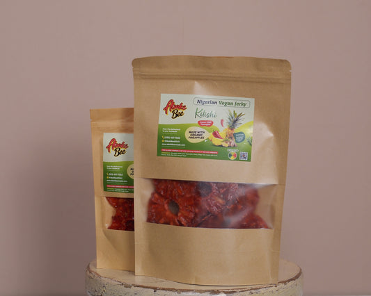 Large size: Aboki Bee Kilishi - "sweet pineapple chilli" Nigerian Vegan Jerky 6oz