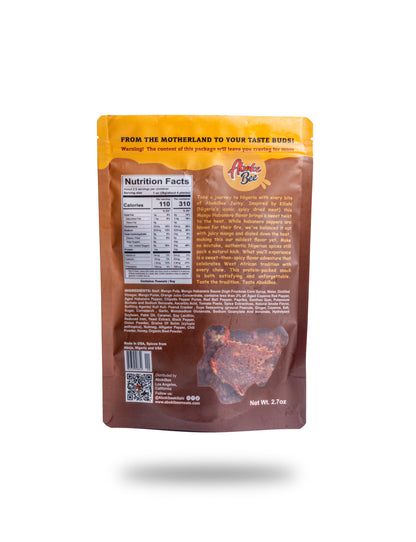 Small Size: AbokiBee Kilishi - "Mango Habanero" Nigerian Beef Jerky 2.7oz